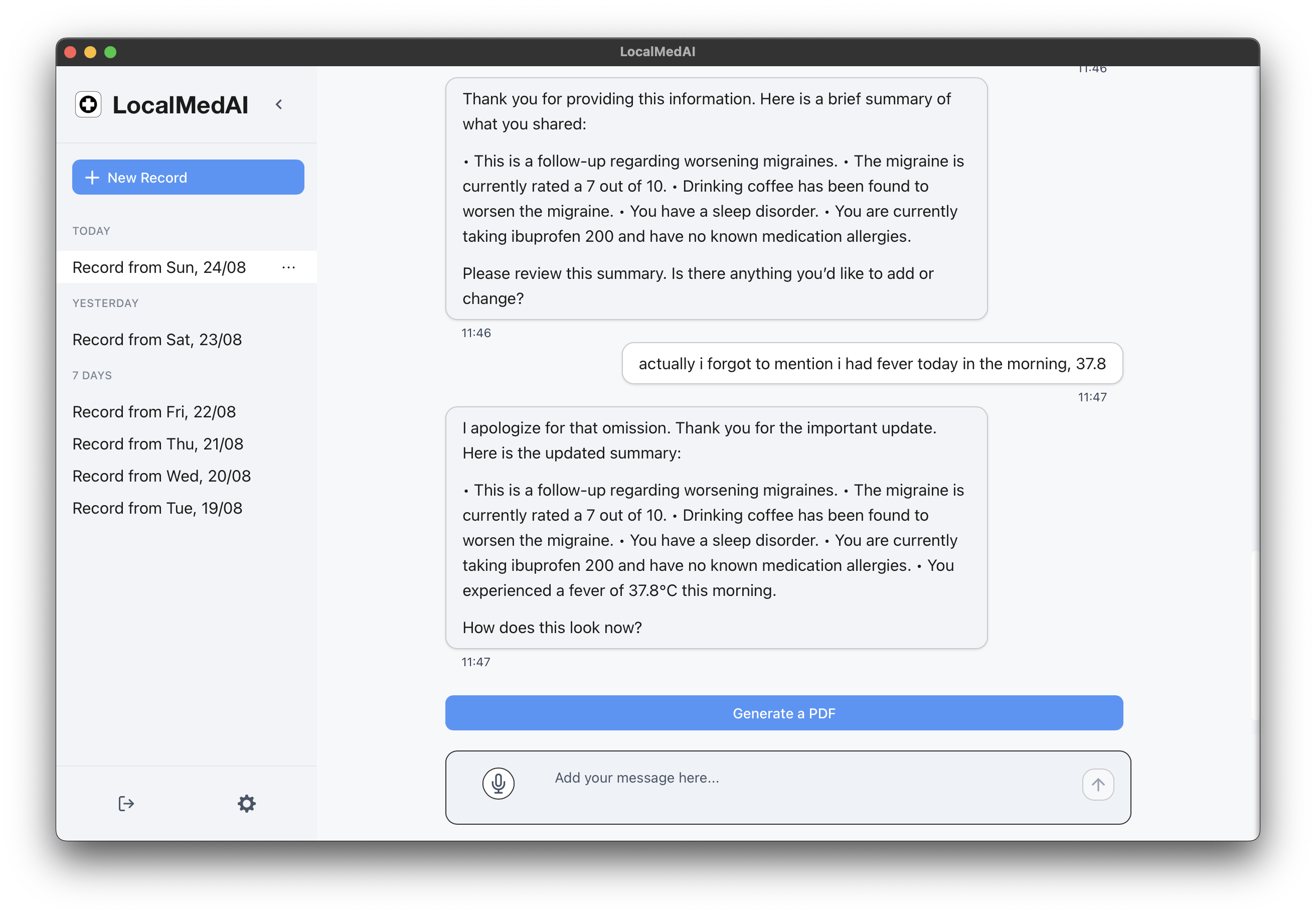 Thumbnail of the natuaral conversation interface - correction