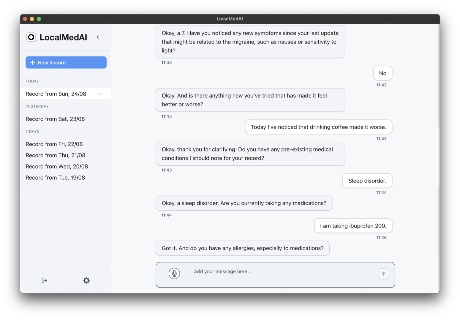 Thumbnail of the natuaral conversation interface - middle